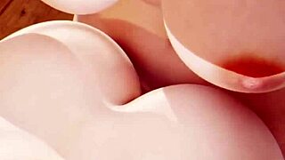 Busty Babe Rides Futa Monster Cock Cowgirl, Begging for Harder Pussy-Stretching Thrusts