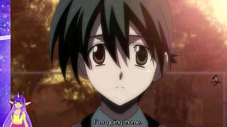 my heart races in school days hentai with big titted japanese babe