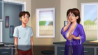 whoa stepsis jenny's massive oppai handjob in summertime saga has me cumming buckets on her hand 😍💦 best 3d game ever!!