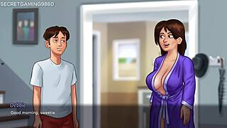 whoa stepsis jenny's massive oppai handjob in summertime saga has me cumming buckets on her hand 😍💦 best 3d game ever!!