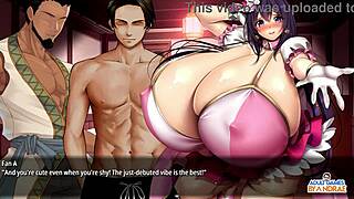 Milf idol shouko hazuki joins threesome creampie orgy, huge tits smothering cocks in busty manor chaos.