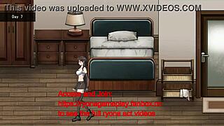 Cute Brunette Fantasy Hentai Game: Gangbanged By Many Men In DK City Streets