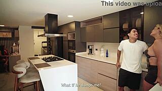 Girlfriend's thick milf aunt offers her big ass and tits for unstoppable taboo riding