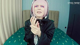 Nerdy Nazuna Nanakusa Fingers Clit And Shoves Dildo Deep In Her Wet Pussy