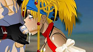 Anime Blonde Sucked Off Deep In Mouth Manga Hentai Ravaged