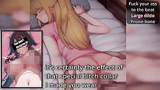 Hu Tao Futa Censored Femdom JOI: She Dominates Your Ass with BDSM Roleplay Instructions