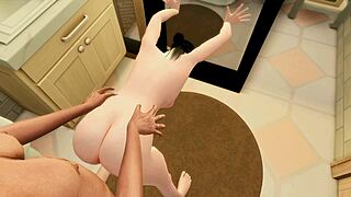 i uh meant to say this hot tranny pins down the young student in bathroom for tight anal fucking whicked whims