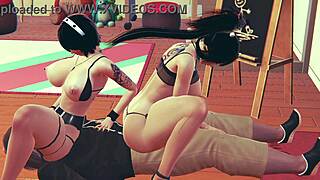 Mature Lesbians Tease Goth Trio Encounter