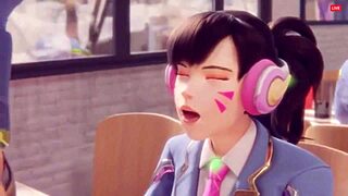 d.va overwatch slut takes big cocks in every hole compilation fuck fest 🔥🍆