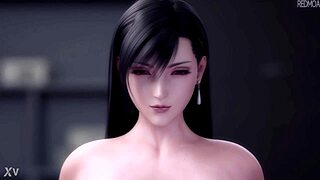 Tifa Lockhart's Massive Boobs Bounce in Epic 3D Hentai Fuck Scene from Final Fantasy
