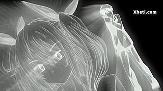 Anime hentai babe I lick her pussy then she blows me doggystyle creampie fast