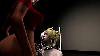 bowsette and boosette futa ebony big tits give sloppy pov blowjob 👅🍆