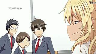 Anime hentai babe I lick her pussy then she blows me doggystyle creampie fast