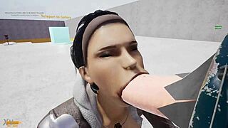 I'm sucking cock in Fap-life game!