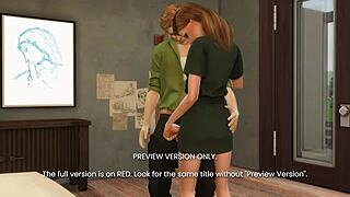 That alluring muse next door tempts in 3D hentai preview