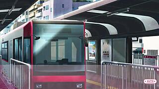 Asian hentai babe creams on monster cock with huge facial!