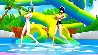 hey check out this game fight with super butt boobs in keijo street action trailer