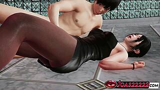 Josephine's pantyhose office slut pussy throbs from fingering dildo licking and squirting moans