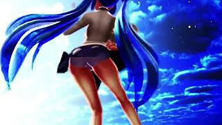 Hentai Big Boobs Dance with Big Ass Tits Bouncing