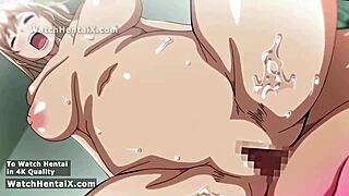 two anime hentai girls crave hard doggystyle fucking and creampie finishes with big tits bouncing