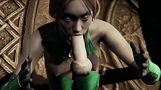 jade's giving the best handjob blowjob with moans and cum facial in 3d 😩💦