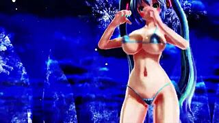 Hentai Big Boobs Dance with Big Ass Tits Bouncing