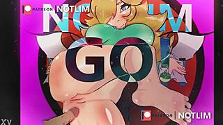 Princess Peach takes cock deep then cum blasts her face and feet you like?