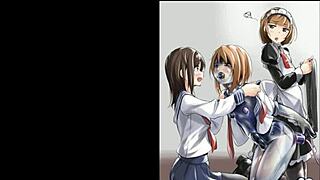 Hentai babe bound tight in BDSM ropes ready for hardcore fetish pounding!