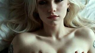 Whoa this ai pov emo blonde goth babe with huge tits gives wild titfuck anal pounding and messy facial cumshot preview