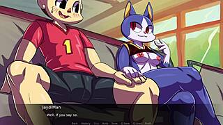 waifu crossing parody furry big ass takes monster cock deepthroat doggystyle outdoor squirt cum!!