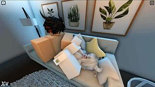 hot asian latina teen stays over roblox friend's house for sneaky sex