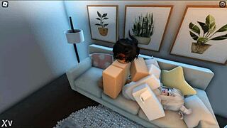 hot asian latina teen stays over roblox friend's house for sneaky sex