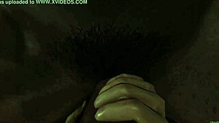 Virtual POV Blowjob Swallow From Teen Babe With Big Black Monster Cock Creampie Lick