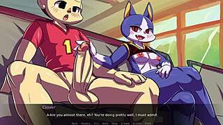 waifu crossing parody furry big ass takes monster cock deepthroat doggystyle outdoor squirt cum!!