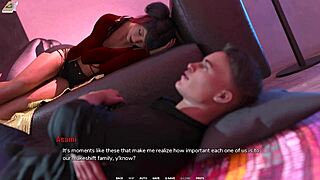 Asian bartender bends desk for hard creampie pounding