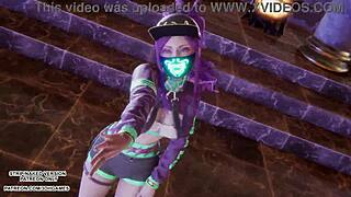 ready for akali's sexy hands up kpop dance hentai uncensored?