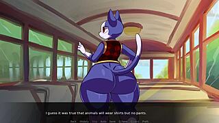 waifu crossing parody furry big ass takes monster cock deepthroat doggystyle outdoor squirt cum!!