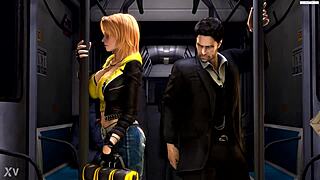 Blonde Slut Ravaged Hard On Subway Ride!