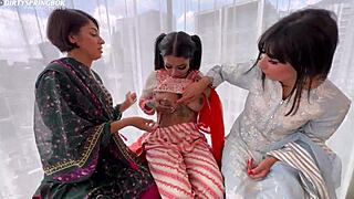 Ever seen 3 desi bhabhis kissing licking wet pussies in wild lesbian orgy party?