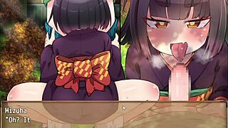 Hidden Big Tits on Lolis in Mayohiga Hentai Game Part 2