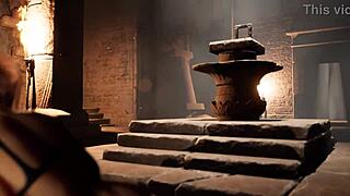 Lara Faces Ancient Runic Dildo in Epic 3D Hentai Animation Part 2