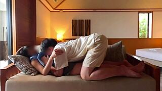 【Personal Shoot】Okinawa Cutie Mari's Teasing Thick Blowjob Close-Up