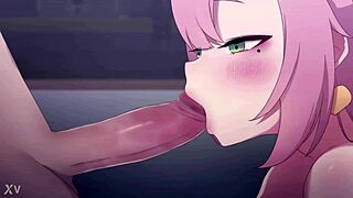 wanna see nicole demara's big tits bounce while she sucks cock and gets cummed on in hentai pov?