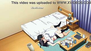 teacher's big tits pussy licked then fucked doggystyle creampie in anime hardcore