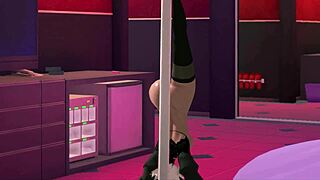 giant robot oppai babe gets anal creampied by huge cock on new year road