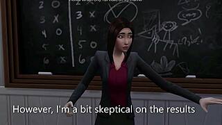 this horny asian math teacher bends over for her student who pounds her ass doggystyle rough then creampies deep in sims 4 3d animation