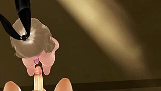 i watch hot blonde holly stroke big cock handjob with frenulum licks and titjob leading to cumshot in 3d animation