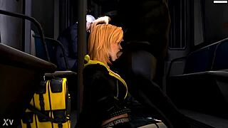 Blonde Slut Ravaged Hard On Subway Ride!