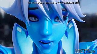overwatch d.va mercy blowjob creampie fuck... damn that's hot 🔥💦