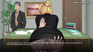 yo naruto trainer blonde secretary gets creampied at work office 🍑💦